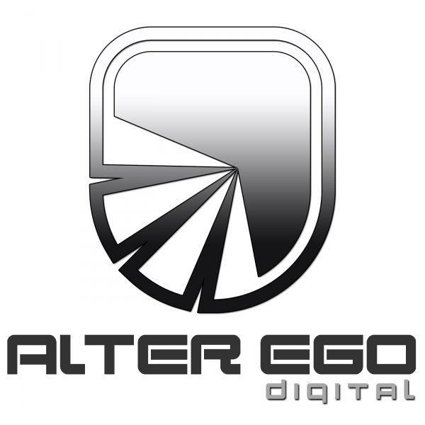 Digital Alter Ego. Alter Ego. Alter Ego-Design logo. Лейбл треки